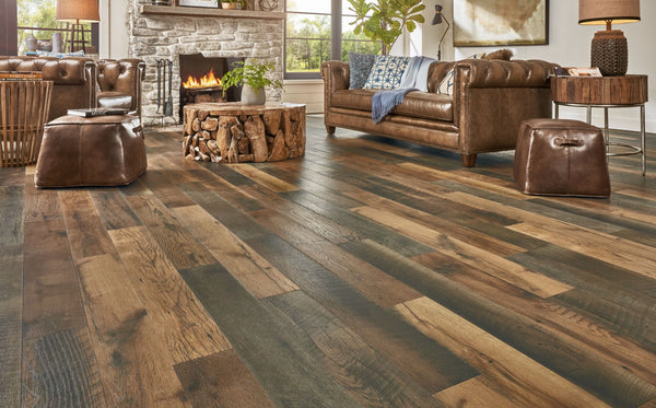 What are 5 ways to add character with laminate flooring ?