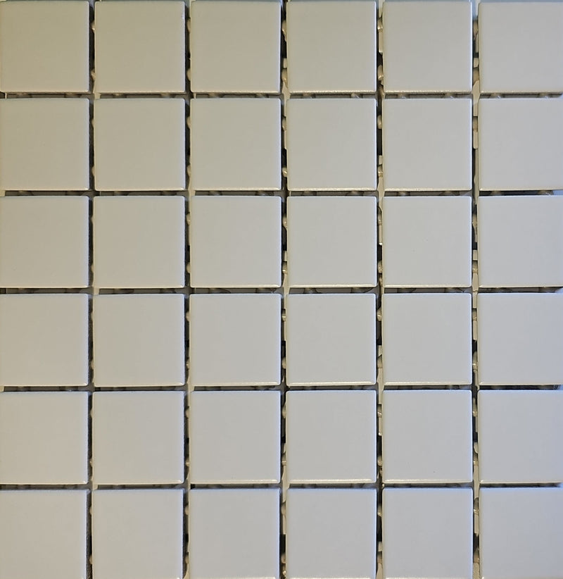 White 12x12 Square Mosaic Tile – 0D26 | 1/4" Thick | 10 sq ft (10 Sheets) – $2.99/sq ft