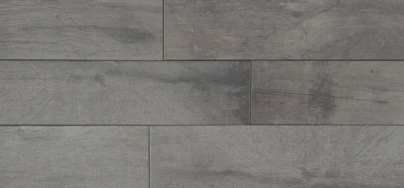 Charcoal Ash [LW05] 6" x 36" Longwood Porcelain Floor & Wall Tile - $2.00 / sq.ft.