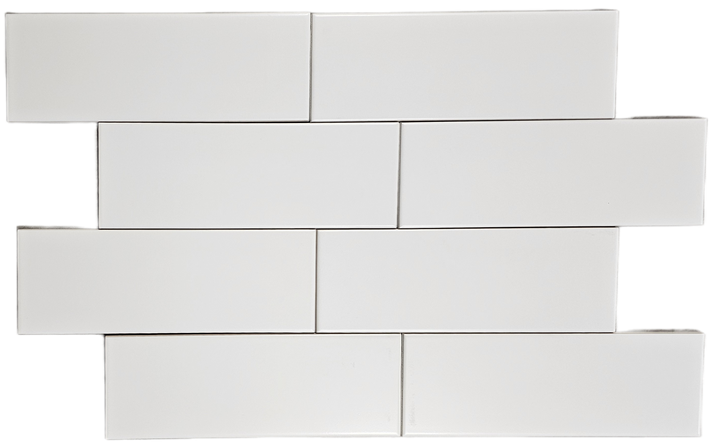 4x12 Matte White Glazed Porcelain Subway Tile [FL91] – Wall Tile for K