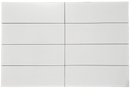 4x12 Matte White Glazed Porcelain Subway Tile [FL91] – Wall Tile for Kitchen & Bathroom | $2.29 / sq.ft