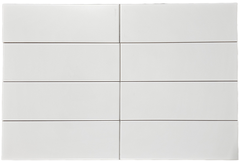 4x12 Matte White Glazed Porcelain Subway Tile [FL91] – Wall Tile for K