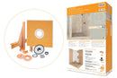 Schluter KERDI-SHOWER-KIT 48" X 48" ABS STN STEEL