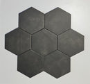 Form Graphite Hexagon Porcelain Tile – 7" x 8" | Matte Finish – $3.50/sq ft