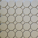 Matte White Octagon & Dot Mosaic Tile – 6501 | 2" Octagon | 10 sq ft (10 Sheets) – $3.99/sq ft