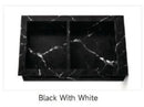 Black with White Pre-Formed Shower Niche – Waterproof Recessed Shower Shelf