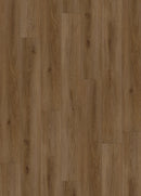 Close-up of wooden flooring with a brown finish