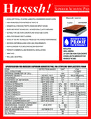 Husssh! Superior 3mm EVA Acoustic Underlay – IIC 72 / STC 70 Soundproof Flooring Pad | Moisture Proof | 200 sq. ft. Roll [$0.20 per sq.ft.]