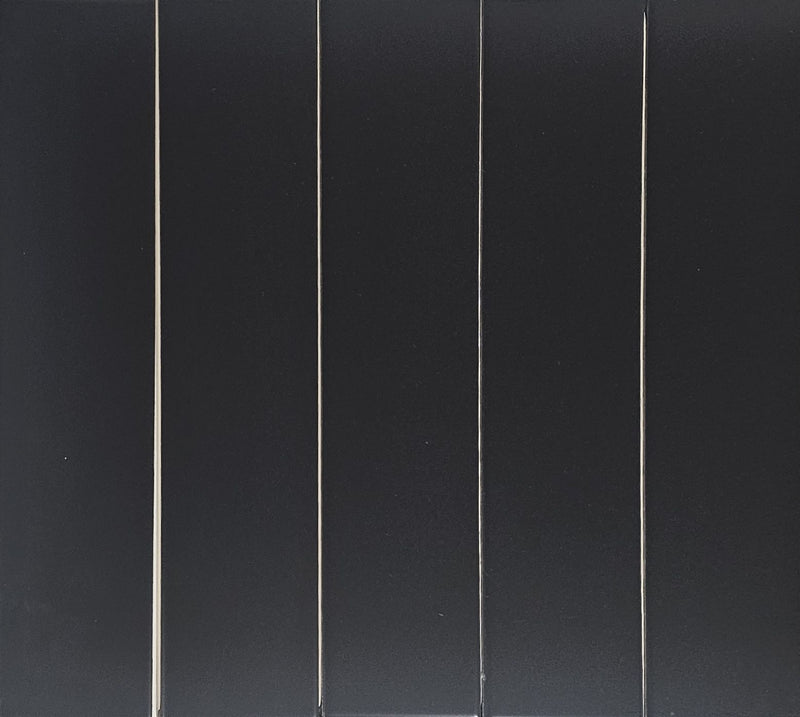 Black Matte Subway Tile [K711] – 4"x16" Ceramic Wall Tile for Kitchen & Bathroom Backsplash