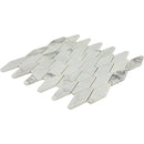 Natural Stone Mosaic Tile | Cirrus Storm Elongated Hexagon | Sublimity | Honed Gray & White Stone | Floor & Wall Tile | $5.99/sq. ft.