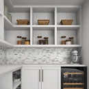 Natural Stone Mosaic Tile | Cirrus Storm Elongated Hexagon | Sublimity | Honed Gray & White Stone | Floor & Wall Tile | $5.99/sq. ft.