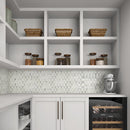 Natural Stone Mosaic Tile | Cirrus Storm Trapezoid | Sublimity | Honed Gray & White Stone | Floor & Wall Tile | $5.99/sq. ft.