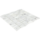 Natural Stone Mosaic Tile | Cirrus Storm Trapezoid | Sublimity | Honed Gray & White Stone | Floor & Wall Tile | $5.99/sq. ft.