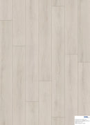 Close-up of a wooden floor with a light gray finish