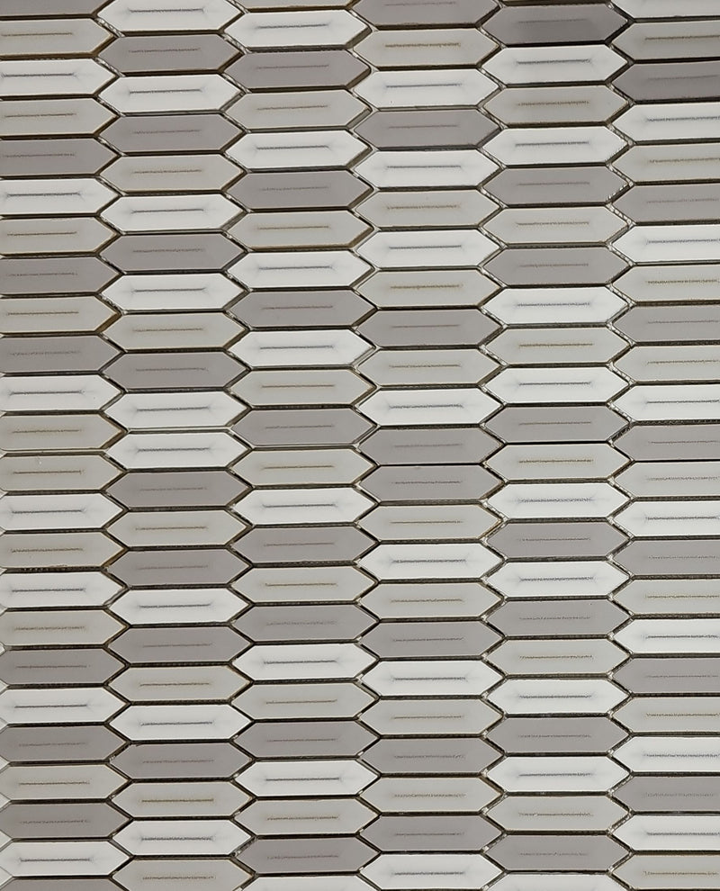 Peaceful Blend 1x4 Picket Mosaic Tile – RV14 | 9.40 sq ft (10 Sheets)
