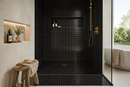 Gloss Black 2x2 Square Mosaic Tile – SL49| 10 sq ft (10 Sheets) – $1.99/sq ft