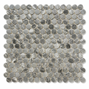 Ash Penny Round Mosaic Tile – SY13 | Matte Finish | Ceramic | 10.60 sq ft (10 Sheets) - $3.99/sq ft