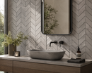 Composer Chevron Mosaic Tile – | 12" x 12" | 7.70 sq ft (10 Sheets) | Porcelain Wall Tile | $4.99 sq ft