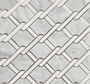 Carrara Greece White Marble Rope Mosaic Wall Tile – Polished Tile for Bathroom & Kitchen – $11.99/sq ft