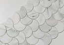 Polished Marble Mosaic Wall Tile – Ming Green Fish Scale (Fan Shape) – $11.99/sq ft