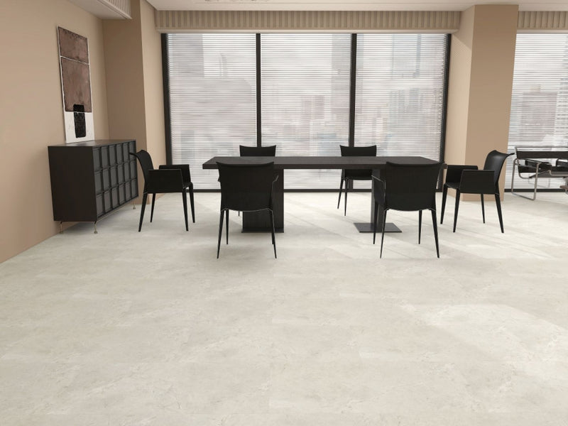 Floors at Work – Aqua-Commercial Tiles Collection – Ivory Vinyl Tiles