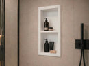 Pure White Pre-Formed Shower Niche – Waterproof Recessed Bathroom Shelf