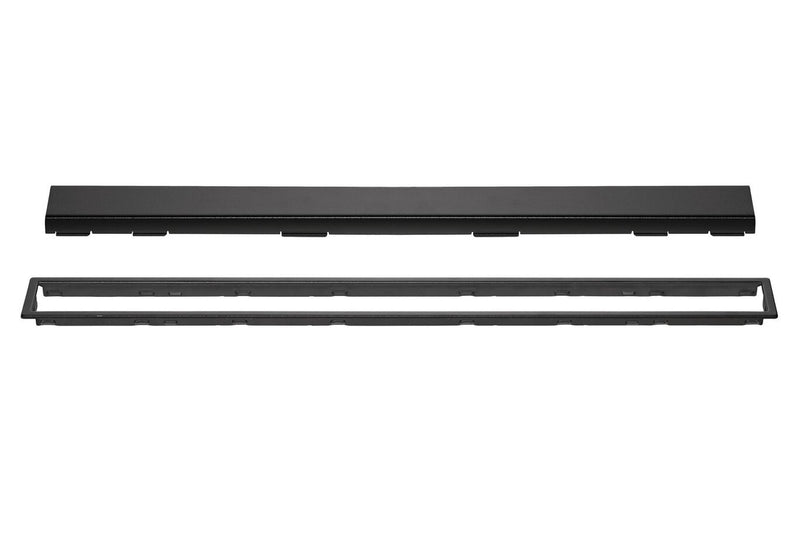 Schluter® KERDI-LINE 23-5/8" SOLID Grate 3/4" Frame – Matte Black | Code: KL1AR19MGS60