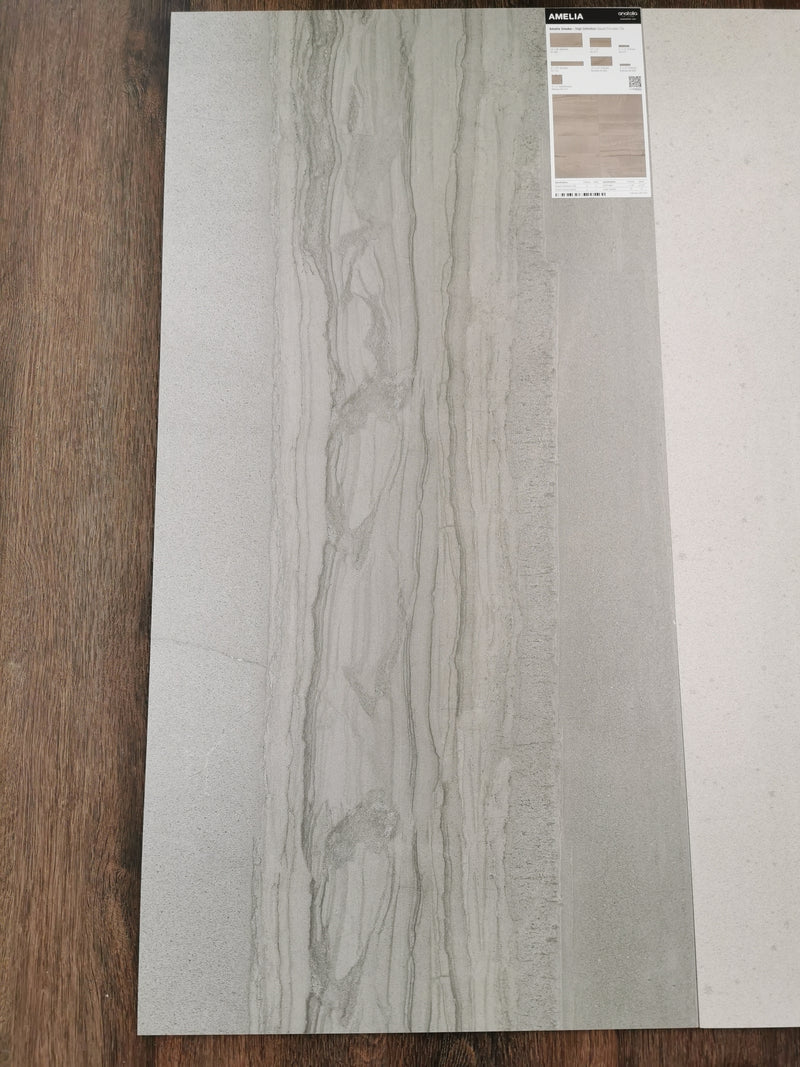 18 X 36 MIST/SMOKE/CHARCOAL MATTE porcelain tile