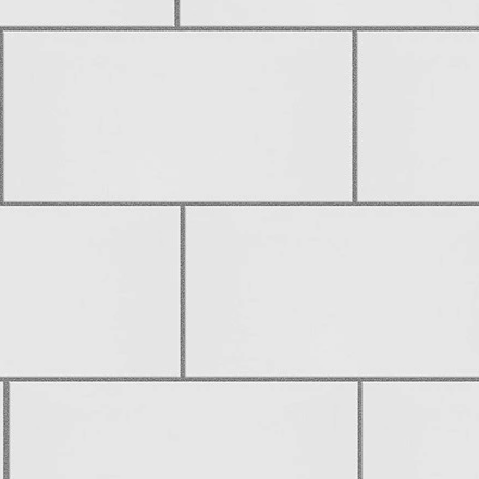 3-inch x 6-inch Glossy White Ceramic Wall Tile